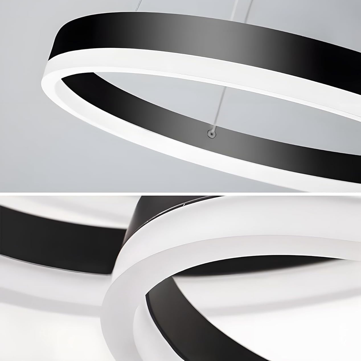 Lustra LED WONDERLAND Black 2 Segmente Mobile Echivalent 500W Telecomanda