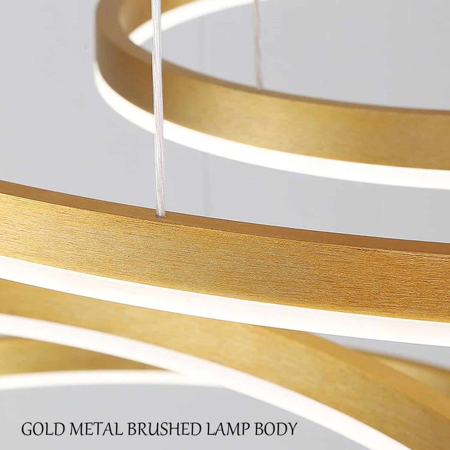 Lustra LED WONDERLAND GOLD 3 Segmente Mobile Telecomanda - 30+40+60cm