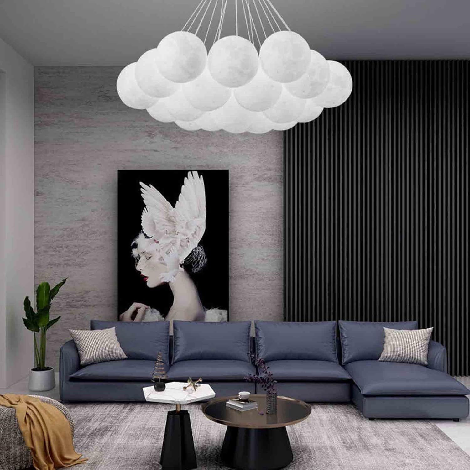 Lustra Abajur Mat Gold Moonlight Chandeliers