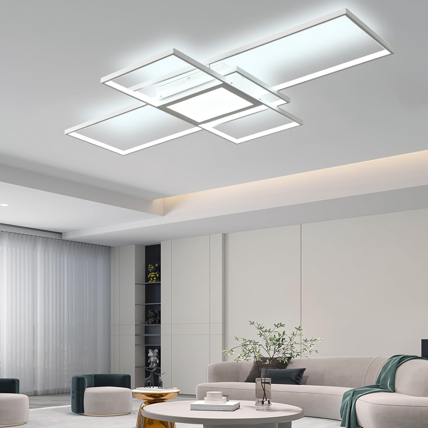 Lustra LED PREMIUM IRVINE Echivalent 800W cu Telecomanda