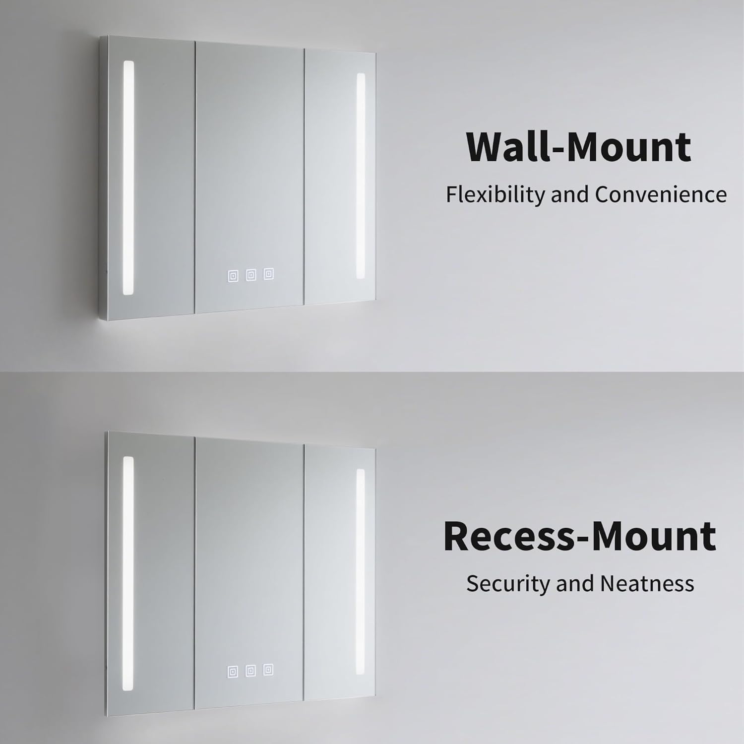 Dulap Baie Cu Oglinda LED Lyte Touch 100x70CM