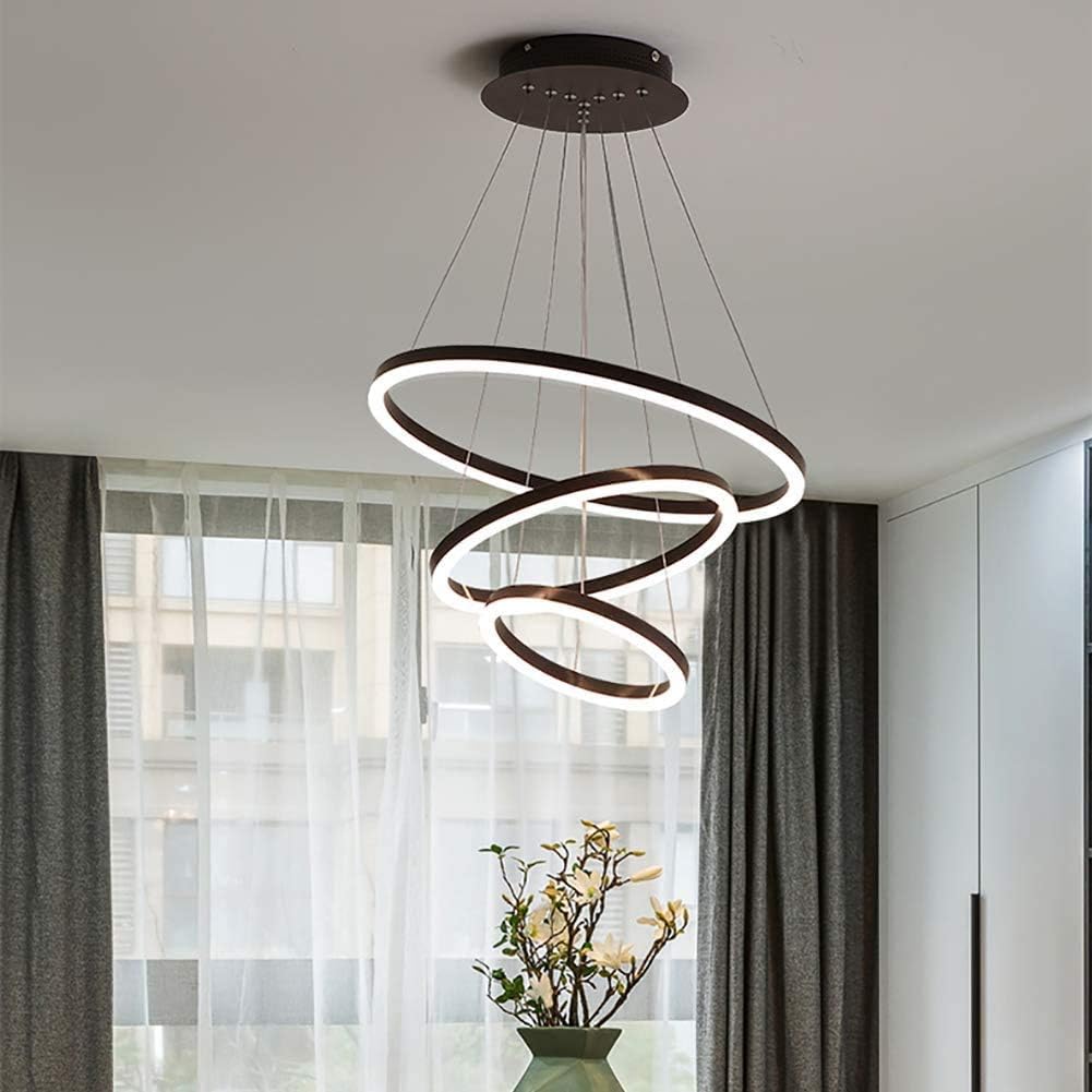 Lustra Led 132W Wonderland Brown 3 Segmente Telecomanda Lighting Fixtures