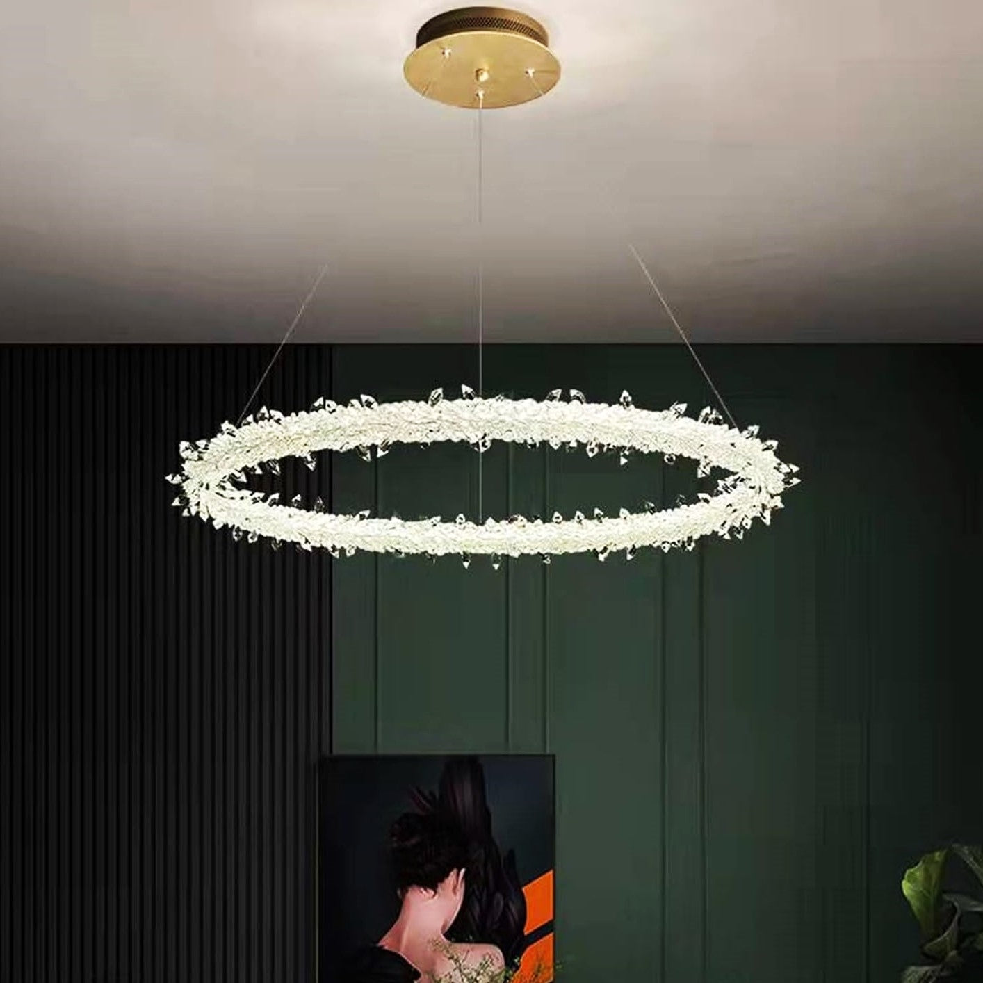 Lustra LED Suspendata Cristal LUXURY FROZEN