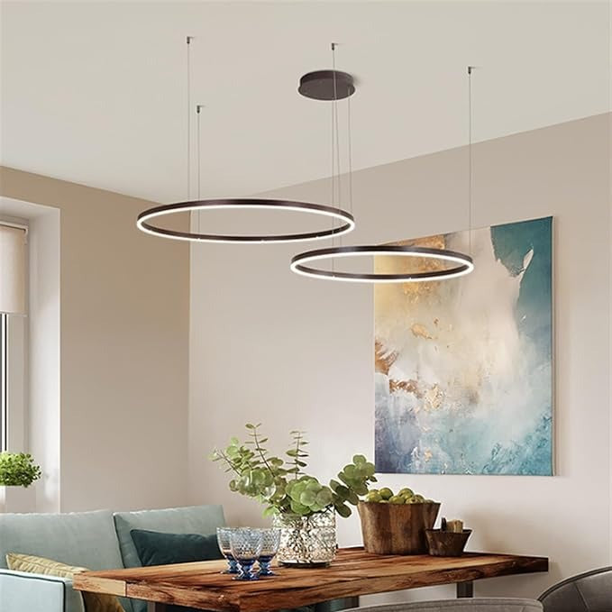 Lustra LED WONDERLAND Black 2 Segmente Mobile Echivalent 500W Telecomanda