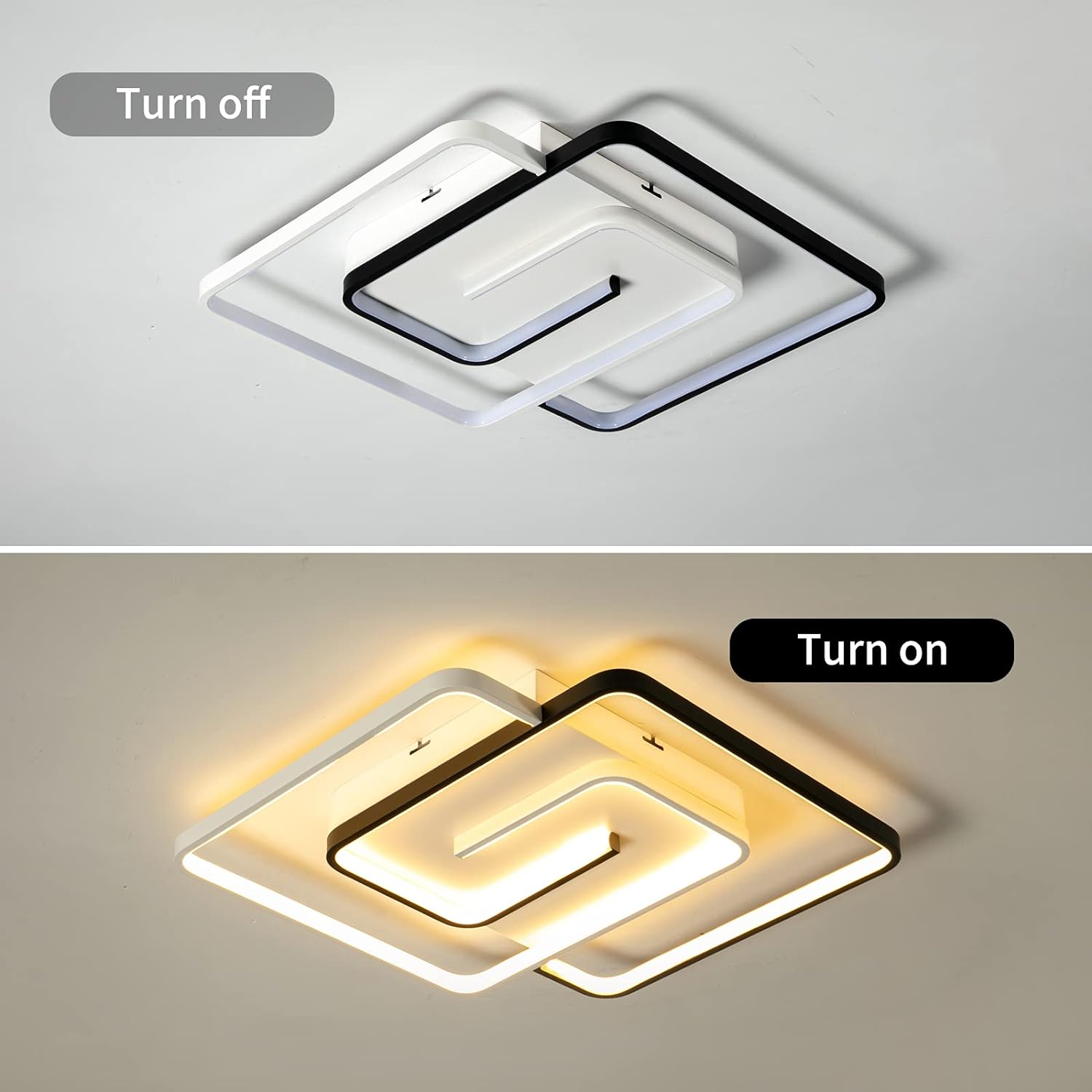 Lustra LED GRUYA SQUARE  Echivalent 500W Telecomanda