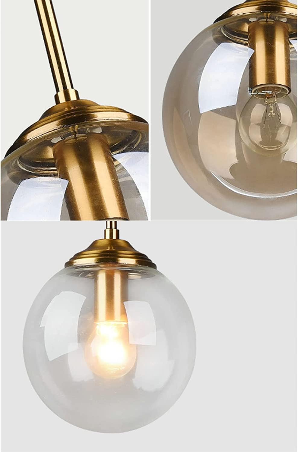 Pendul Nordic Abajur Amber Gold MX136/1P