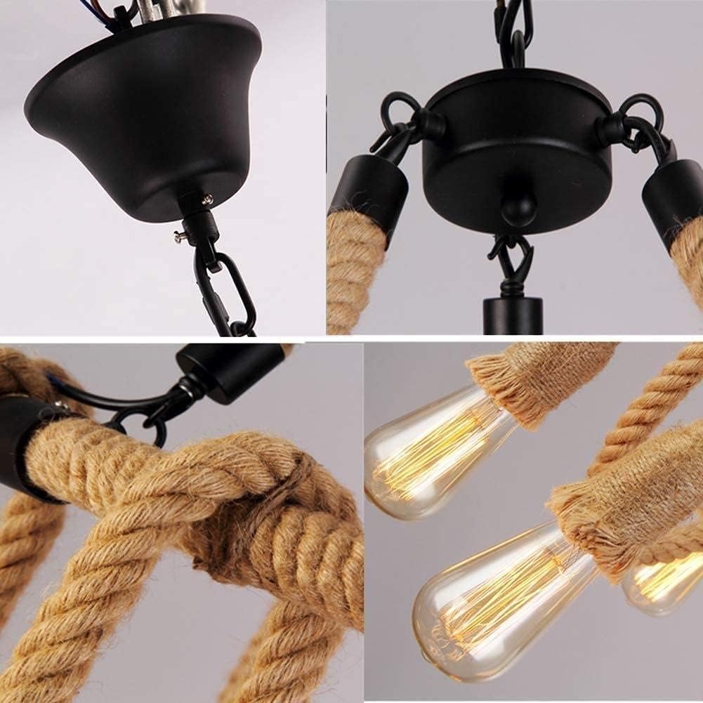 Lustra Vintage Rope Circle 6xE27