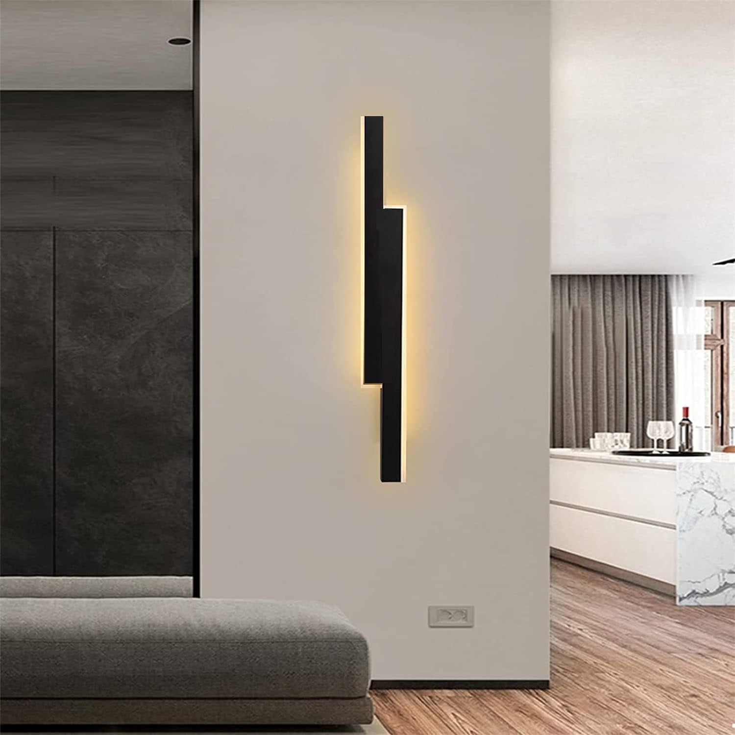 Aplica LED SCARLET 46W 60cm Neagra