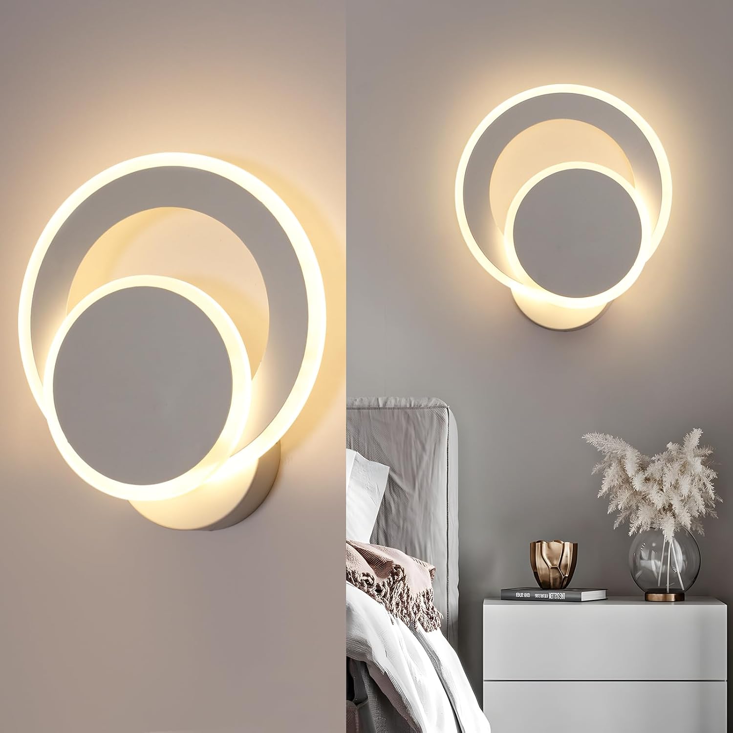 Aplica LED Round Reglabila Alba Echivalent 150W ALBA / CIRCLE DESIGN / APLICA PERETE Wall Light Fixtures