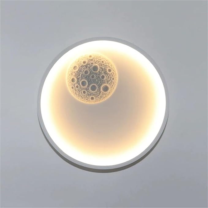 Aplica LED Round Moon WHITE YCM 5558 WH ALBA / CIRCLE DESIGN Wall Light Fixtures