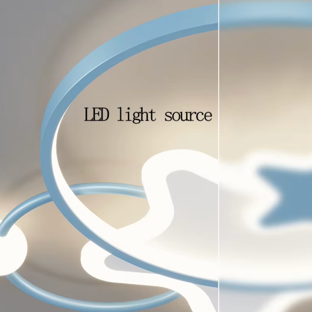 Lustra LED 96W Blue Majesty Telecomanda Echivalent 500W