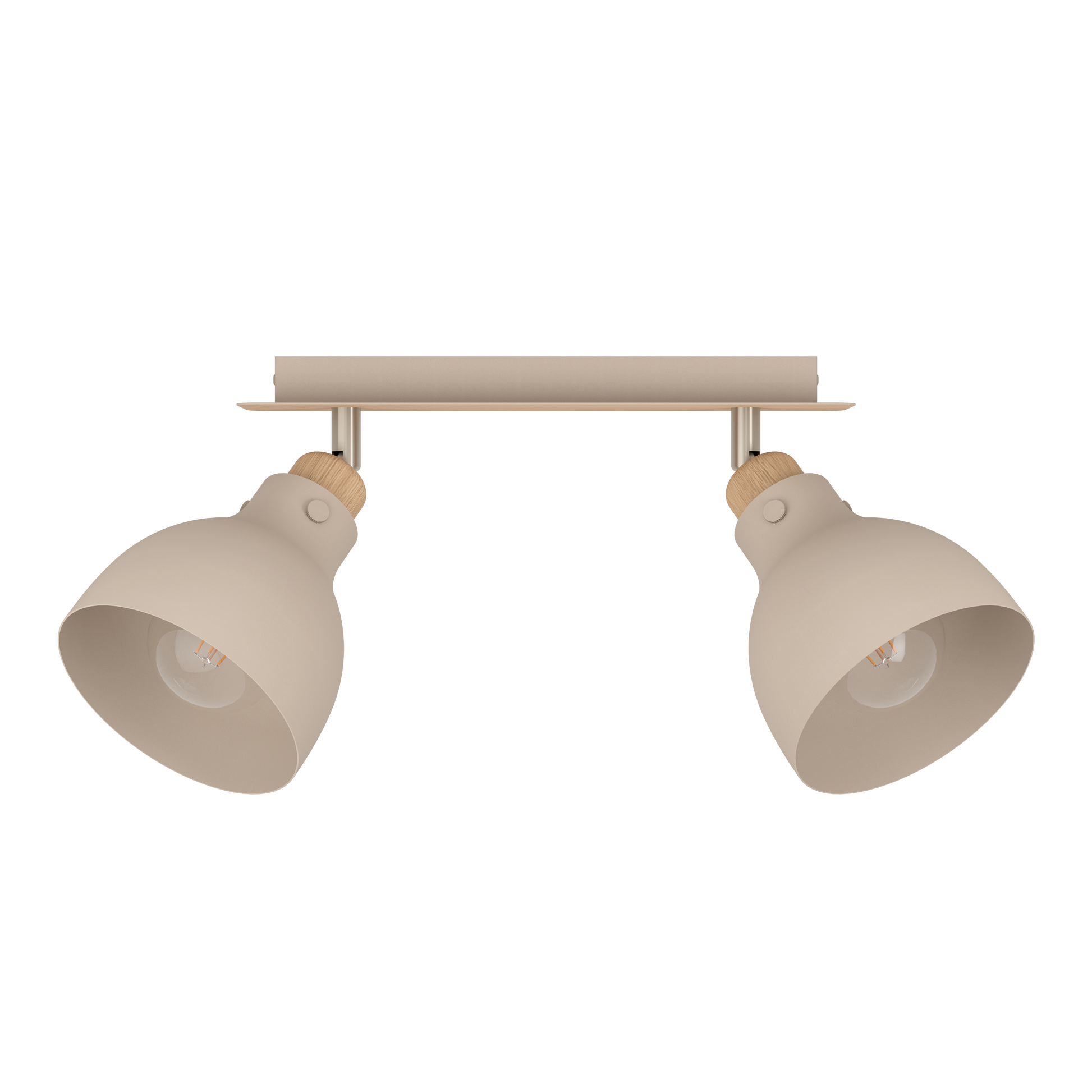 Lustra cu 2 Spoturi ARRECIFE Brown & Silver