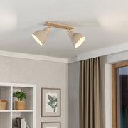 Lustra cu 2 Spoturi ARRECIFE Brown & Silver