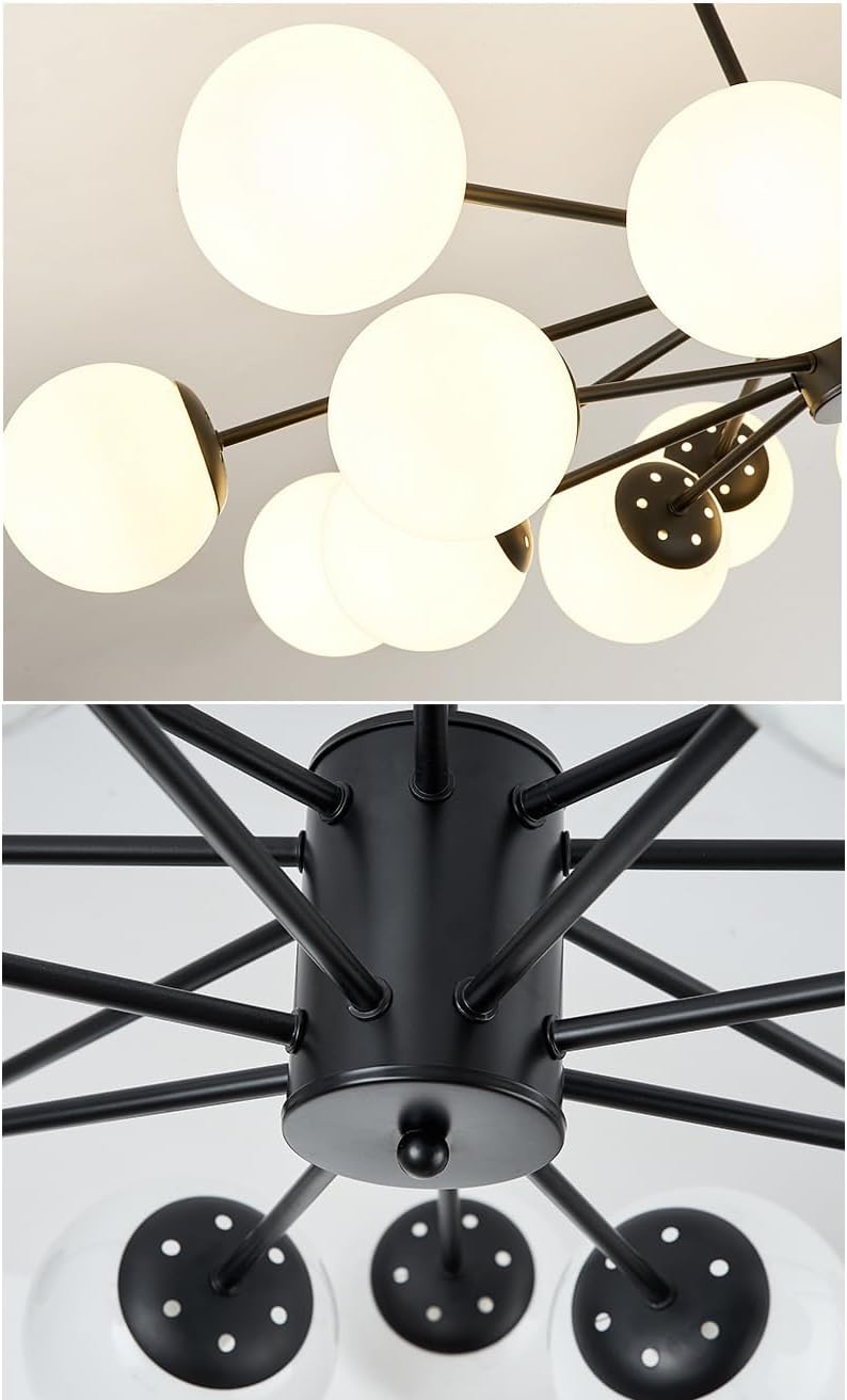 Lustra Abajur MAT BLACK 12XE27 DX103/6+6