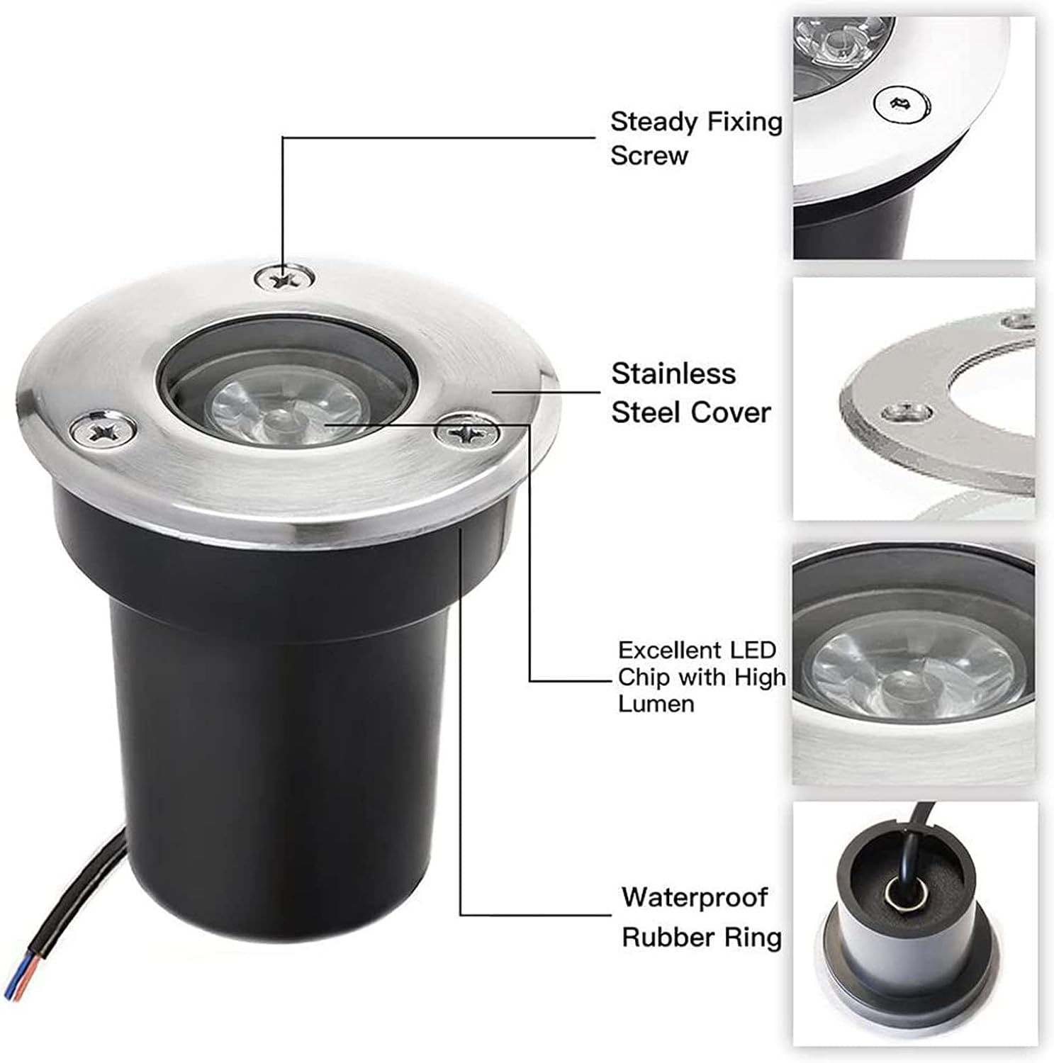 Spot LED de Exterior Pentru Pardoseala Incastrabil 1W