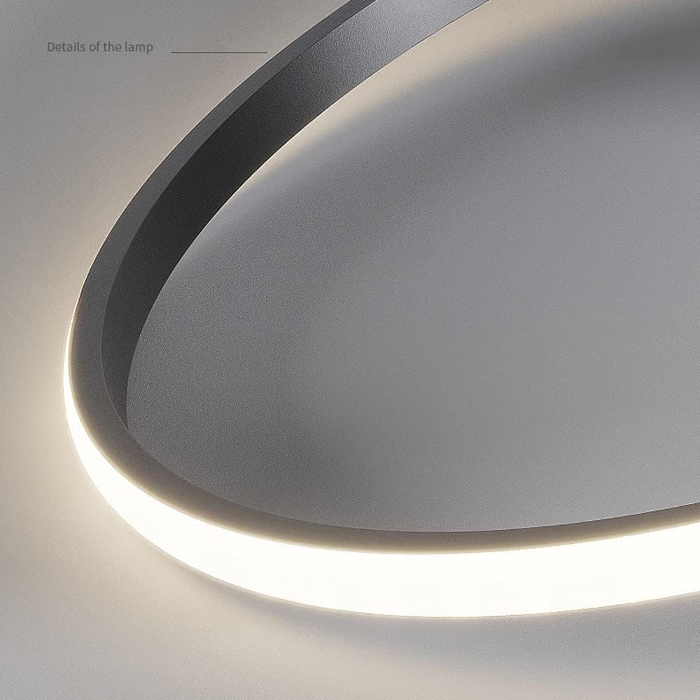 Lustra LED Enigma BLACK Telecomanda Echivalent 300W