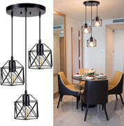 Lustra Bjorn Vintage Black Suport Rotund