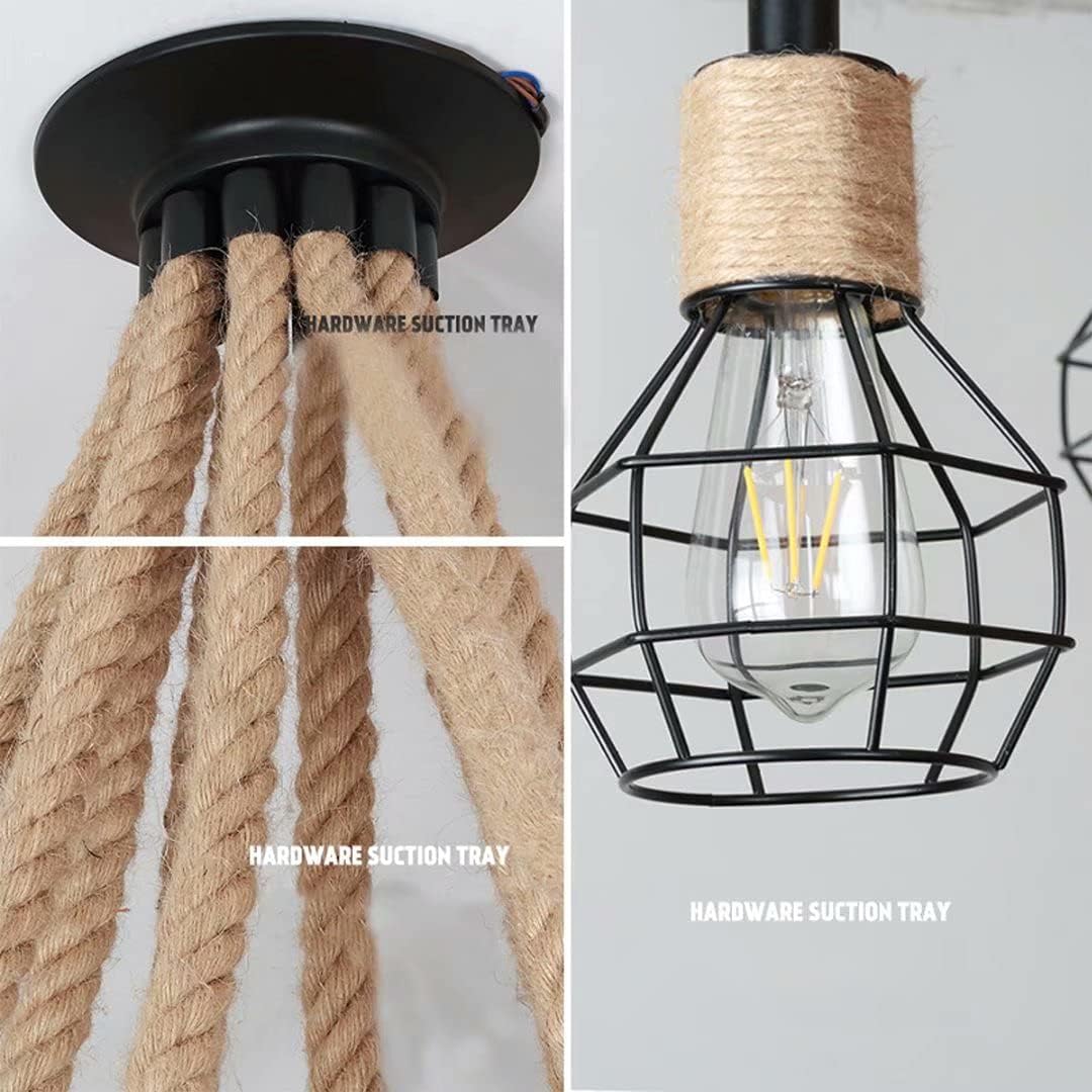 Lustra Vintage SPIDER ROPE 10xE27