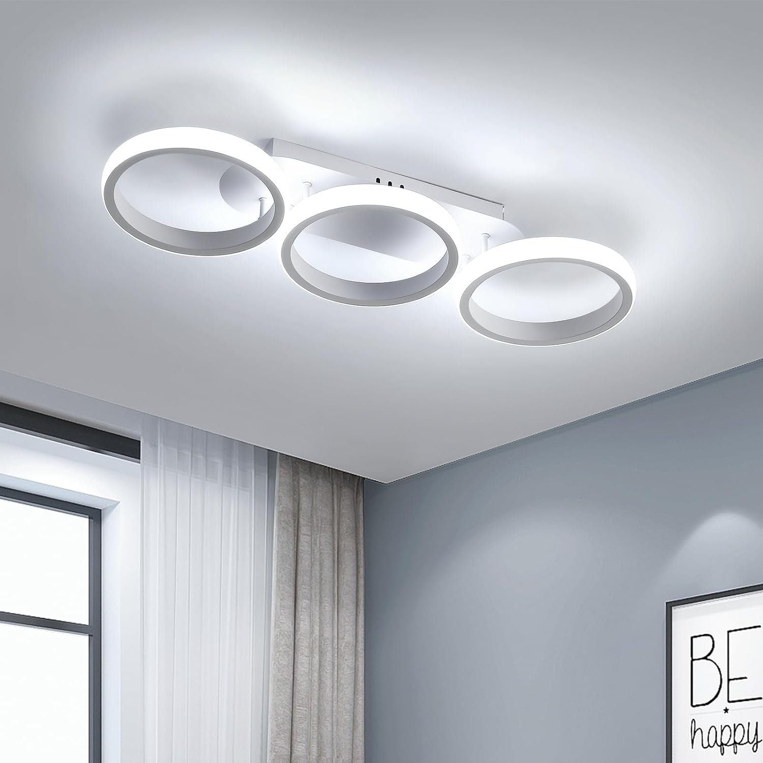 Lustra LED 54W ENZO CIRCLE ALB Echivalent 300W