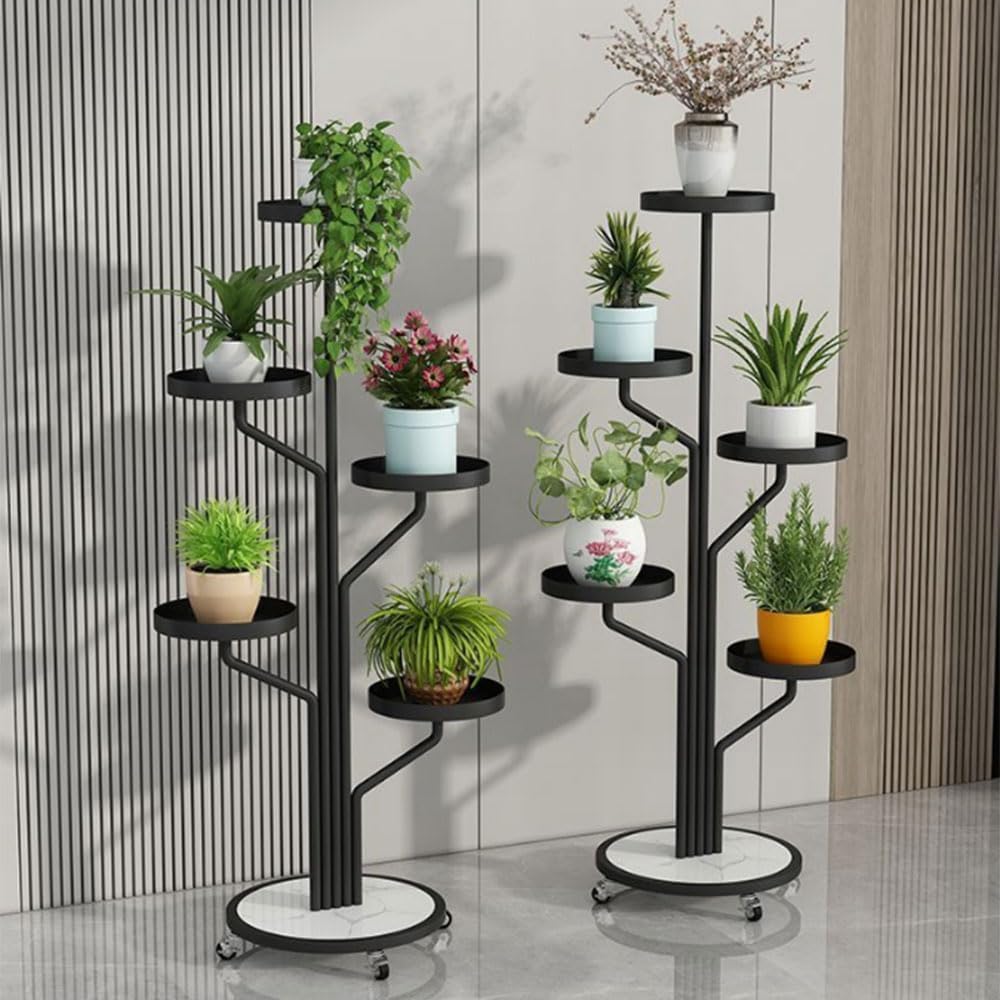 Suport Decorativ pentru Plante cu 6 Niveluri Botanical Spire 130CM