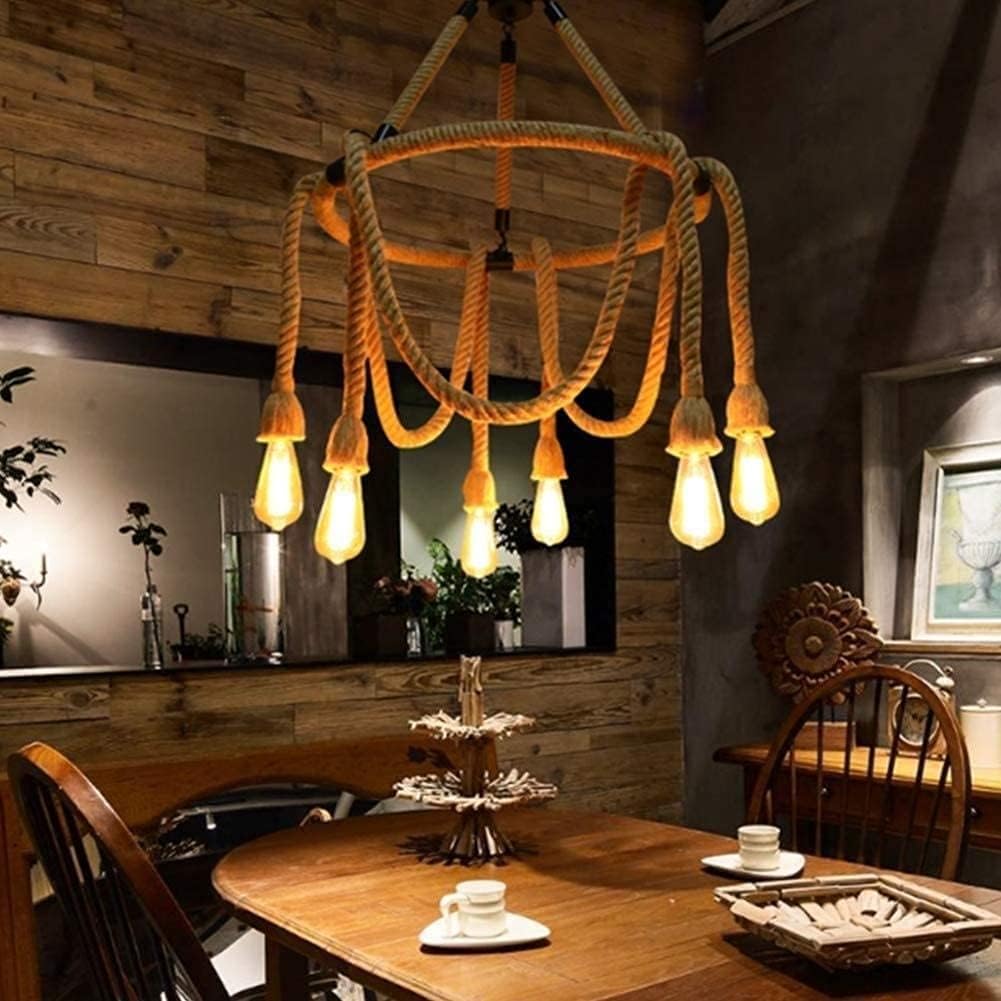 Lustra Vintage Rope Circle 6xE27