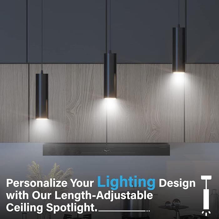 Pendul Aluminiu Pablo Negru 1xGU10