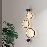 Aplica LED 40W TRIPLE ROUND BLACK 3 Functii