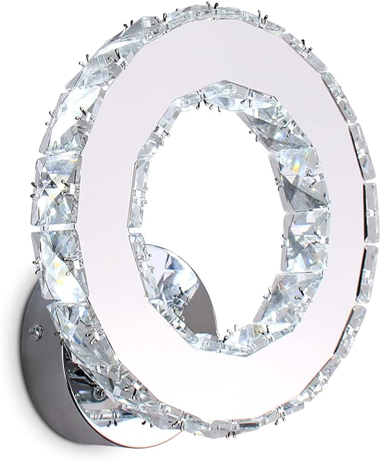 Aplica LED 16W Cristal Ring Chrome