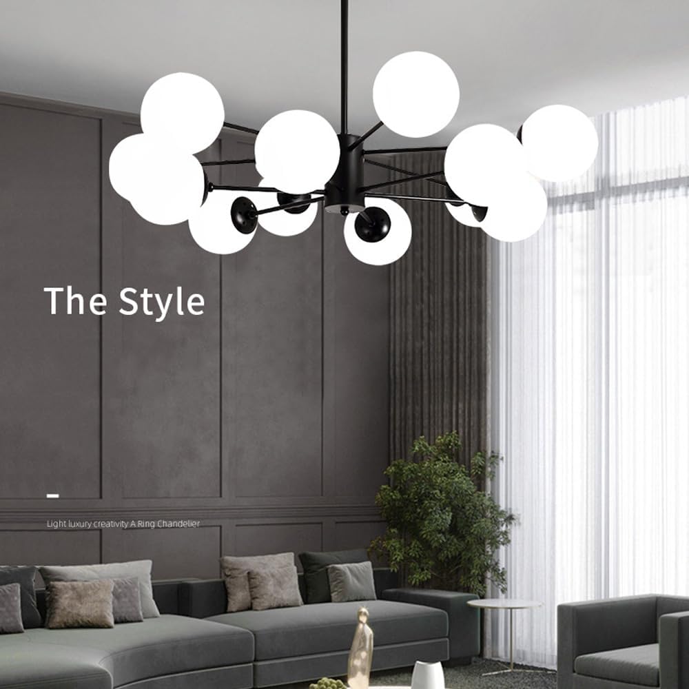 Lustra Abajur MAT BLACK 12XE27 DX103/6+6