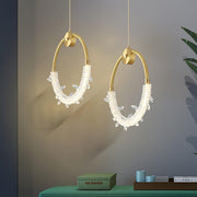 Pendul LED Luxury Gold Cristal ICE-AGE Echivalent 150W