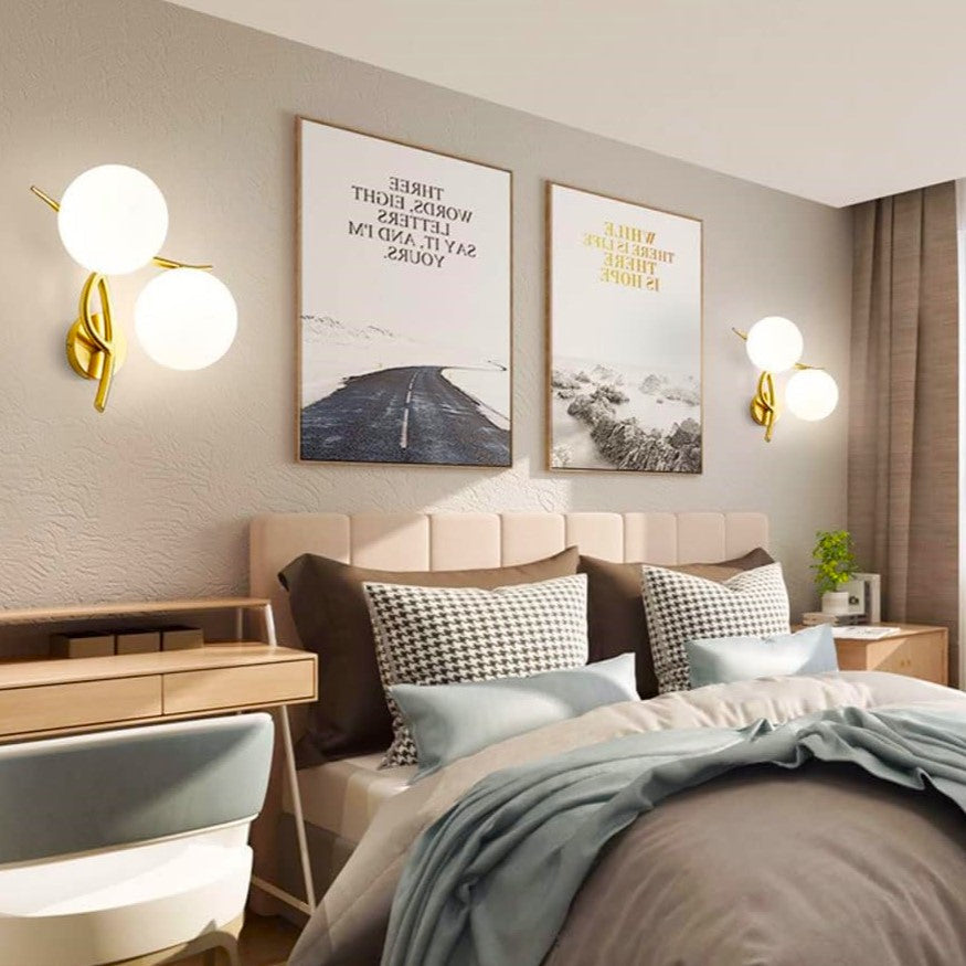 Aplica Nordic Style Double Moon Gold MX957-2