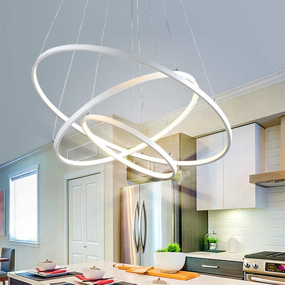 Lustra LED WONDER Alb 3 Segmente Echivalent 600W Telecomanda