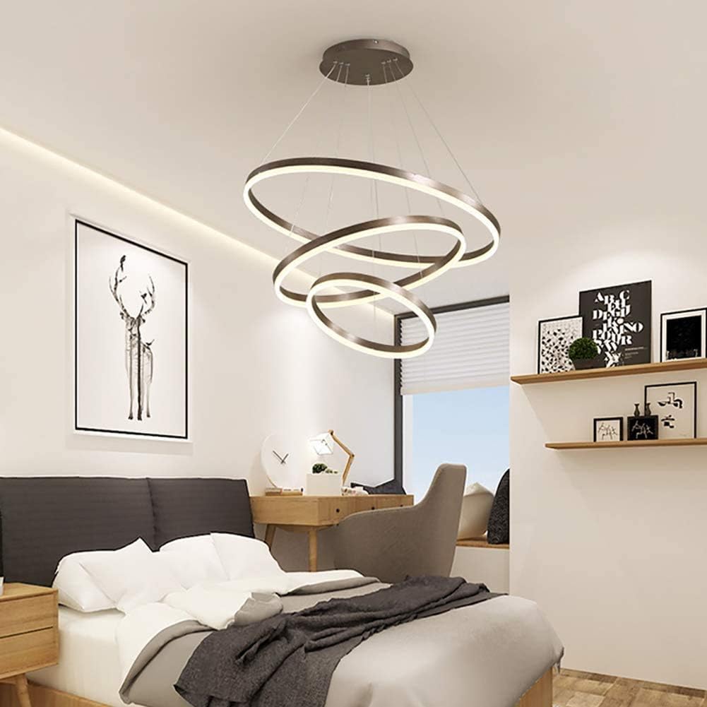 Lustra Led 132W Wonderland Brown 3 Segmente Telecomanda Lighting Fixtures