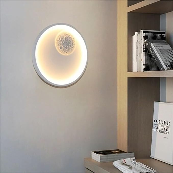 Aplica LED Round Moon WHITE YCM 5558 WH ALBA / CIRCLE DESIGN Wall Light Fixtures