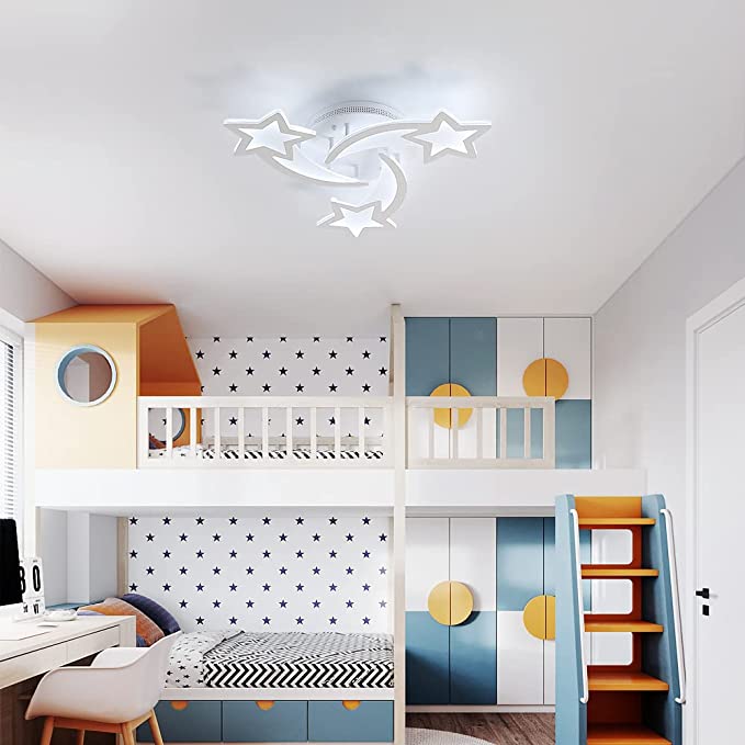 Lustra Led 80W Mini Star Design Echivalent 300W Telecomanda Lighting Fixtures