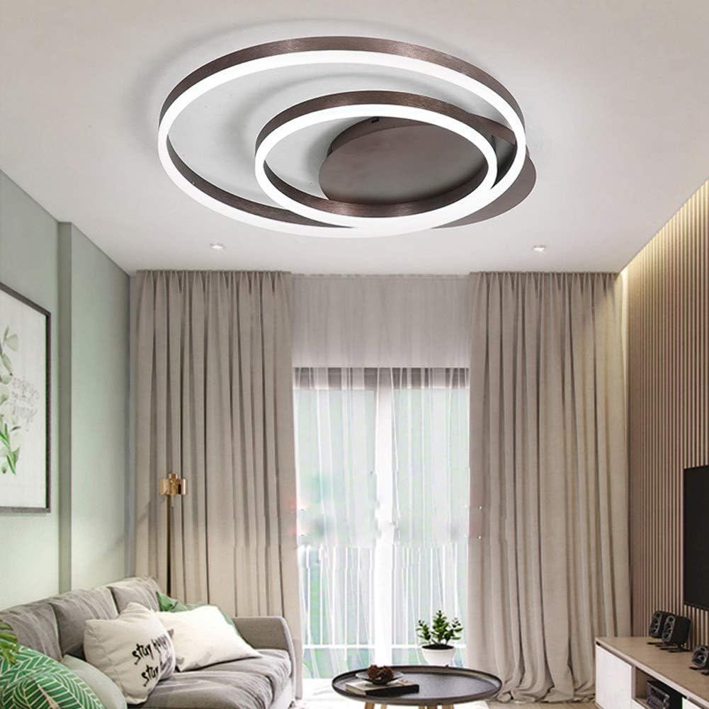 Lustra LED 160W BROWN 2 RINGS Telecomanda