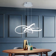 Lustra LED Suspendata Eternity Chrome Echivalent 800W Telecomanda