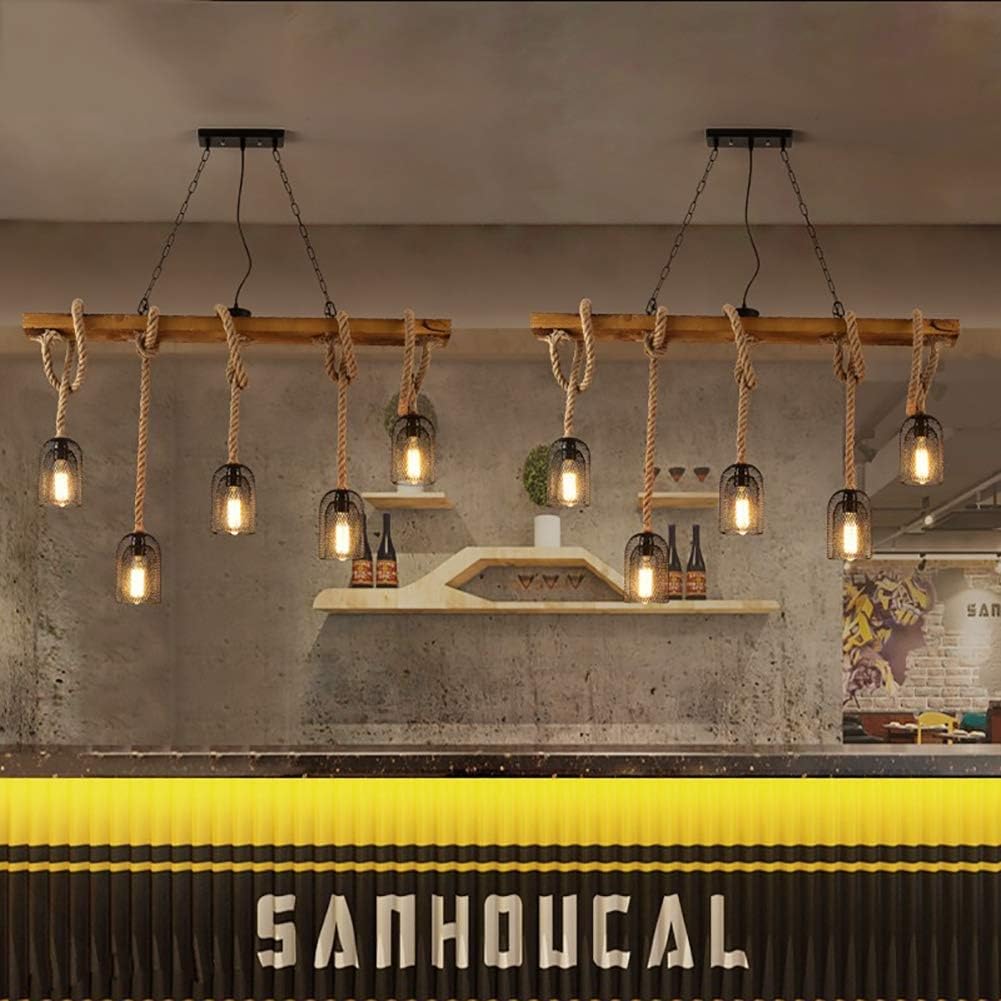 Lustra Wood Design Steel Cage 5XE27