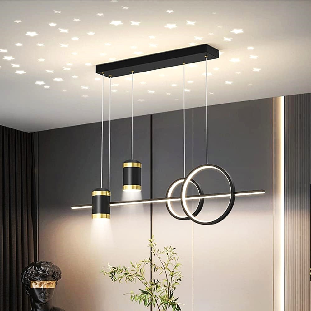 Lustra Led Suspendata New Design Stelute Echivalent 400W Lighting Fixtures