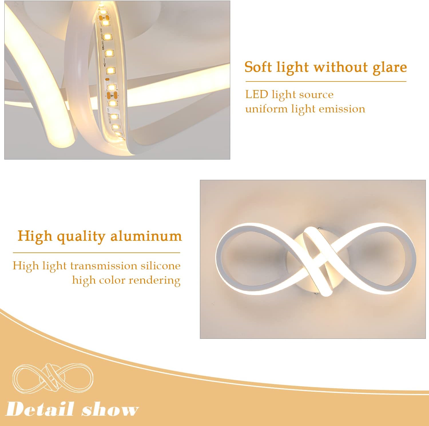 Aplica LED Serpent White Echivalent 200W