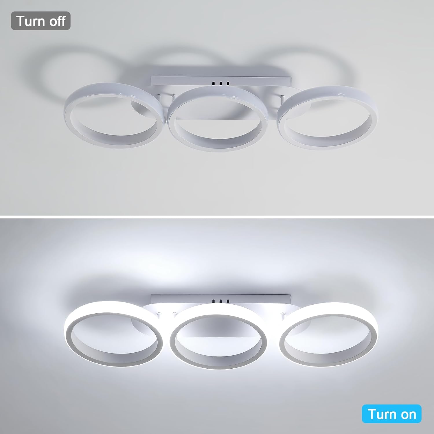 Lustra LED 54W ENZO CIRCLE ALB Echivalent 300W