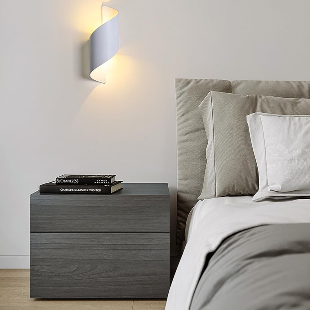Aplica LED Exterior 10W Spirala Alba