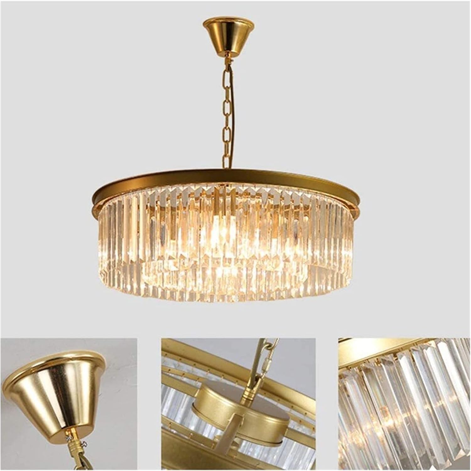 Candelabru Cristal JYKO Gold ⌀30cm