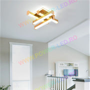 Aplica LED LINNES SQUARE 62W GOLD Echivalent 300W