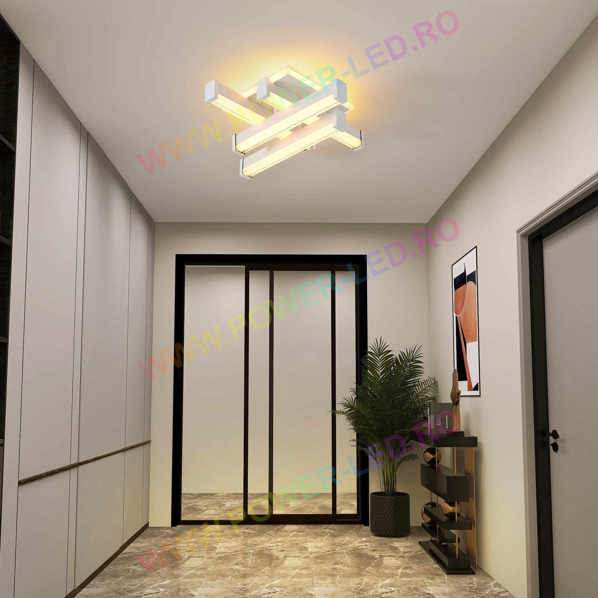 Aplica Led Linnes Square 62W Alba Echivalent 300W Wall Light Fixtures