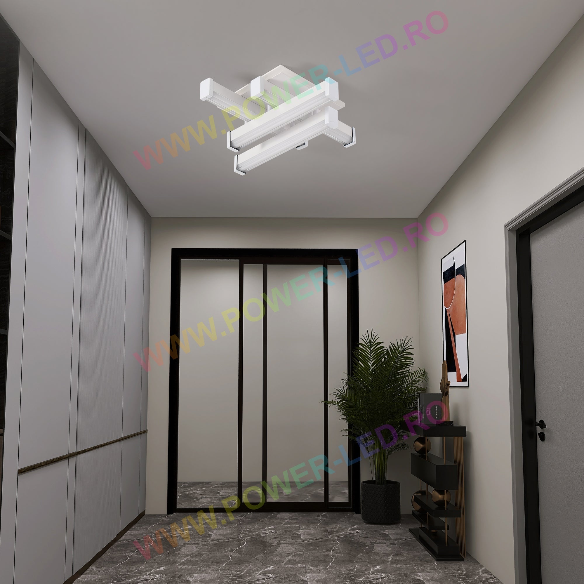 Aplica Led Linnes Square 62W Alba Echivalent 300W Wall Light Fixtures