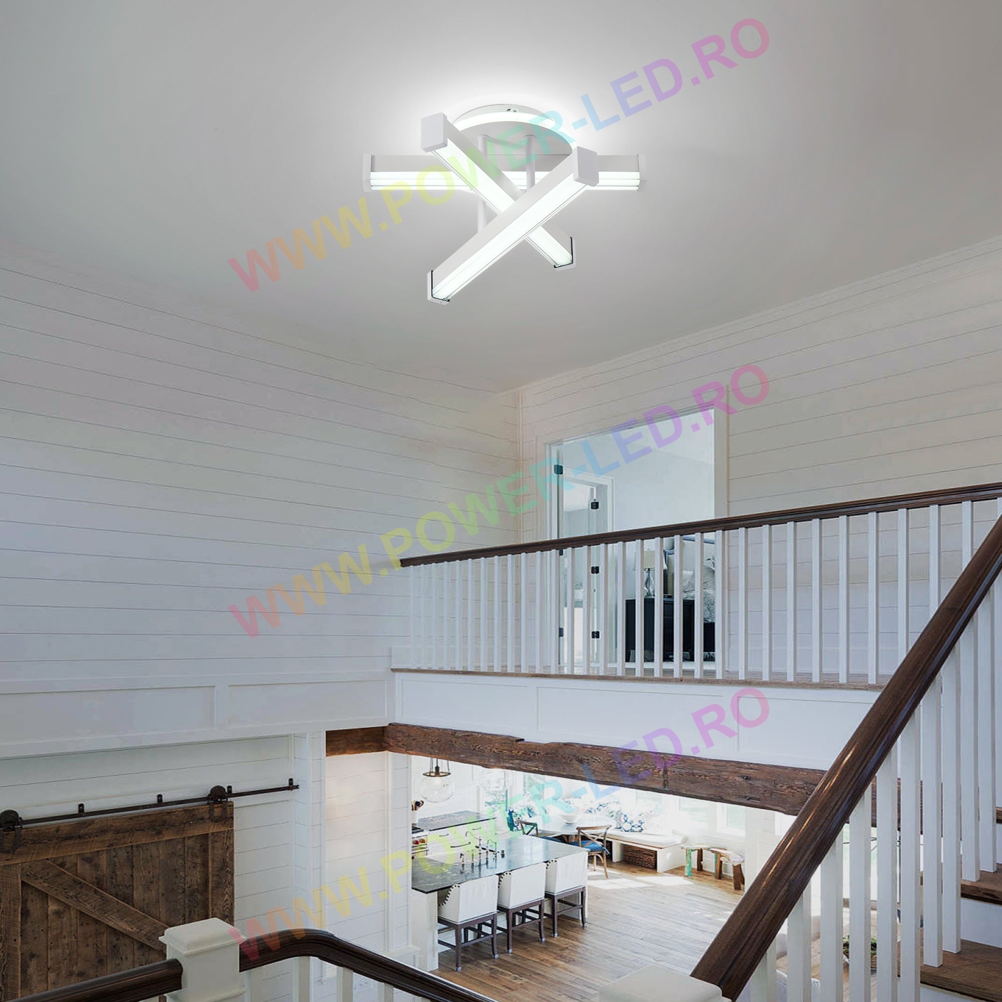 Aplica LED LINNES CIRCLE 52W Alba Echivalent 300W