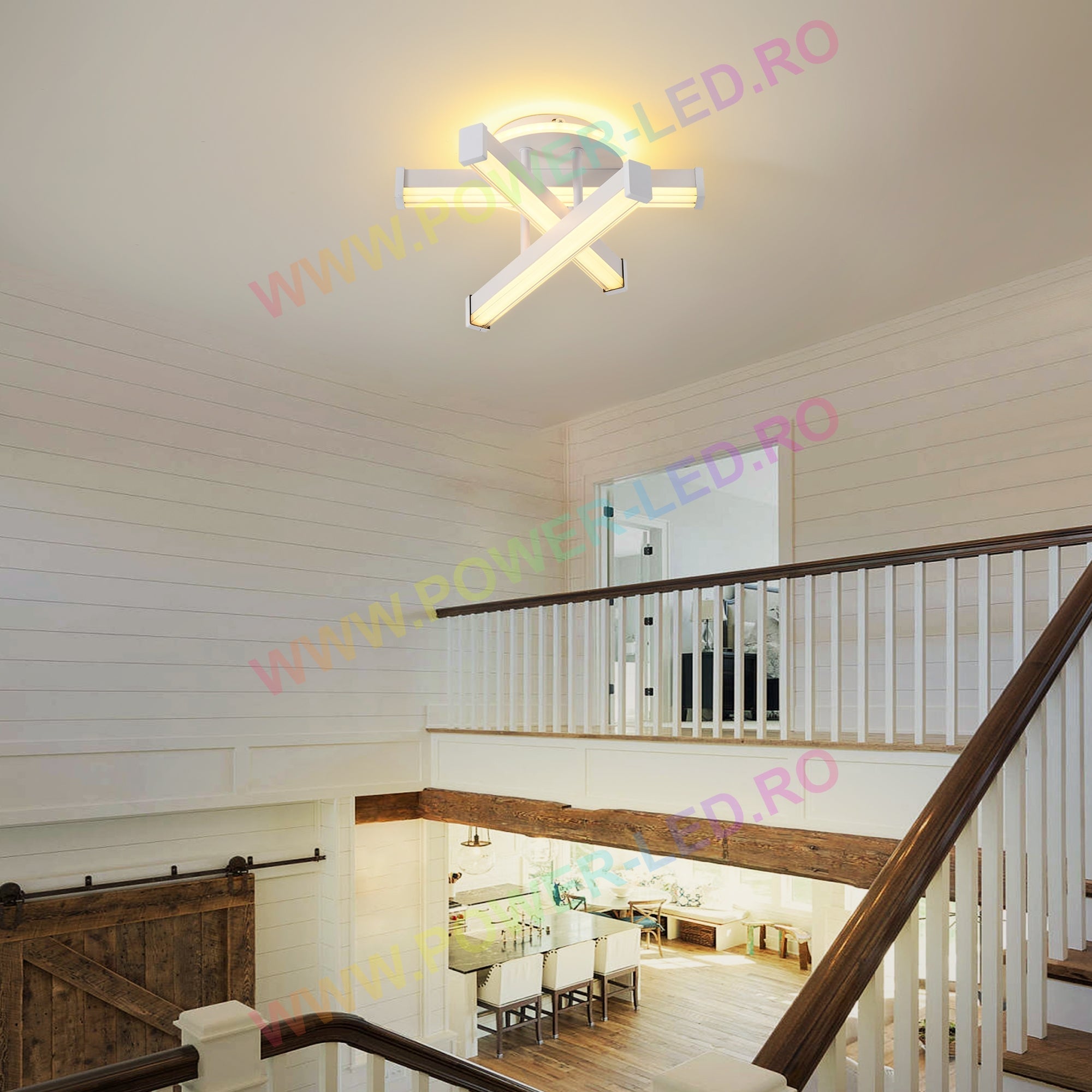 Aplica LED LINNES CIRCLE 52W Alba Echivalent 300W