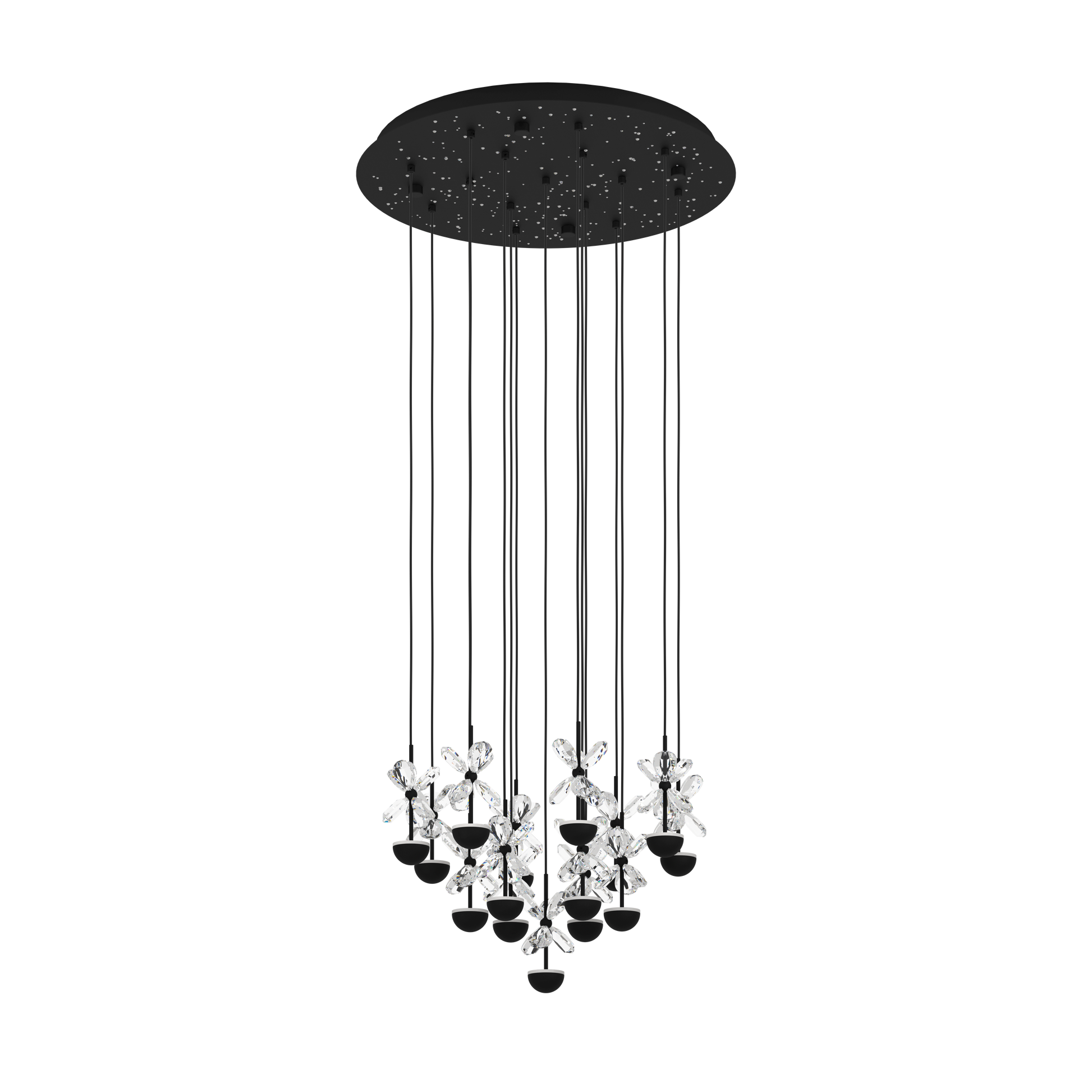 Lustra LED Suspendata Luxury PIANOPOLI 2 Eglo 390277 NEAGRA / LUXURY Lighting Fixtures
