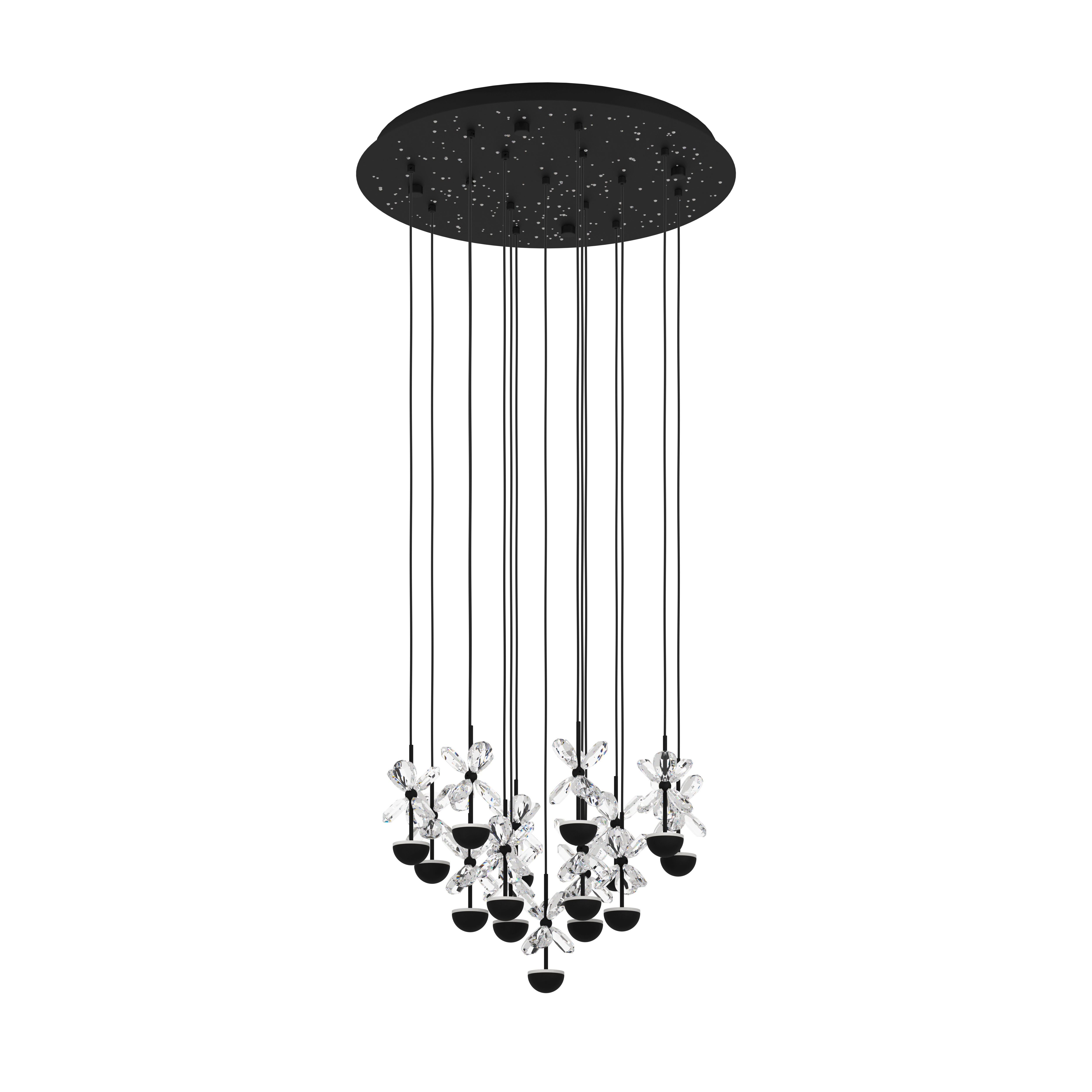Lustra LED Suspendata Luxury PIANOPOLI 2 Eglo 390277 NEAGRA / LUXURY Lighting Fixtures